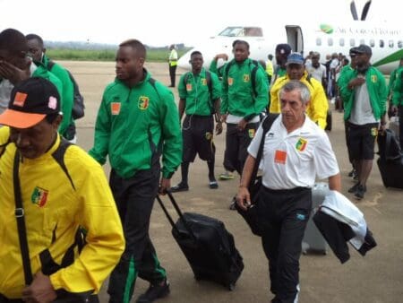 Football/Eliminatoires Russie 2018: arrivée à Bouaké des Aigles du Mali
