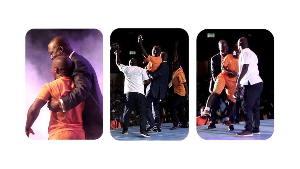 8e Jeux de la Francophonie – Le Ministre Maurice Bandaman félicite l’ivoirien