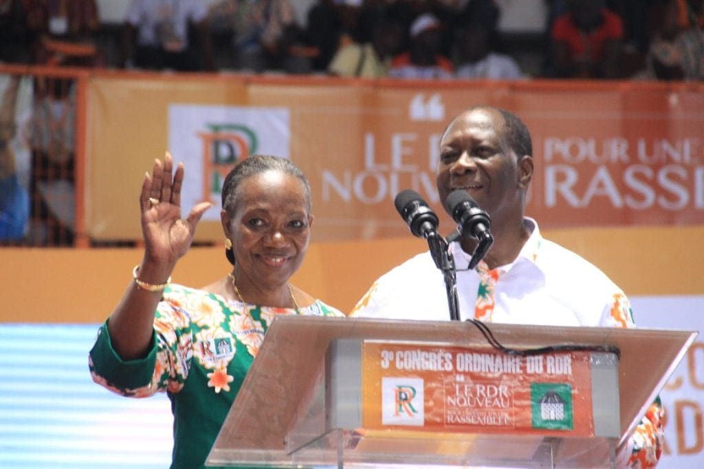 Henriette Diabaté, présidente, Kandia Camara SG: les femmes prennent le »pouvoir » au RDR