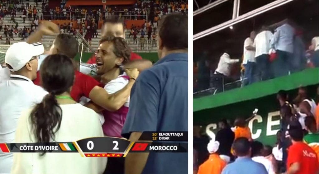 CIV – MAROC: 0 – 2 / Situation délicate dans les tribunes