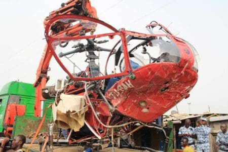 Côte d’Ivoire: un hélicoptère s’écrase dans le fleuve Comoé à Alépé