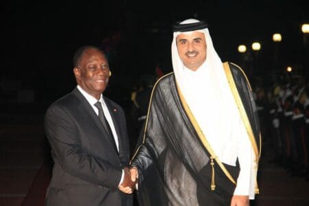 Arrivée à Abidjan de l’Emir du Qatar pour une visite officielle