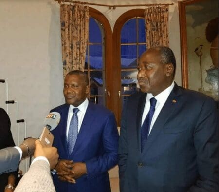 En marge du Forum économique de Davos, le PM ivoirien échange avec Aliko Dangoté