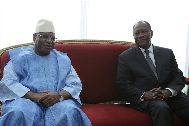 Arrivée à Abidjan de Ibrahim Boubacar Kéïta pour une visite officielle de 48h