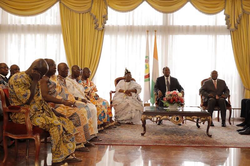 Ouattara expose ses grandes ambitions et requiert le soutien du Roi de l’Indénié