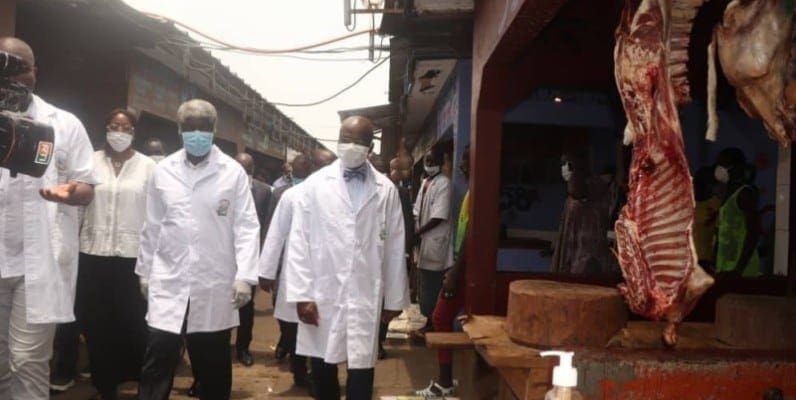 Coronavirus-En visite à l’abattoir de Port-Bouët : Le ministre Dosso Moussa indigné par l’augmentation des prix