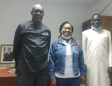 Mme Enoh a échangé avec Ibrahima Séne