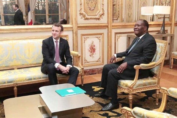 Alassane OUATTARA a échangé avec Emmanuel Macron