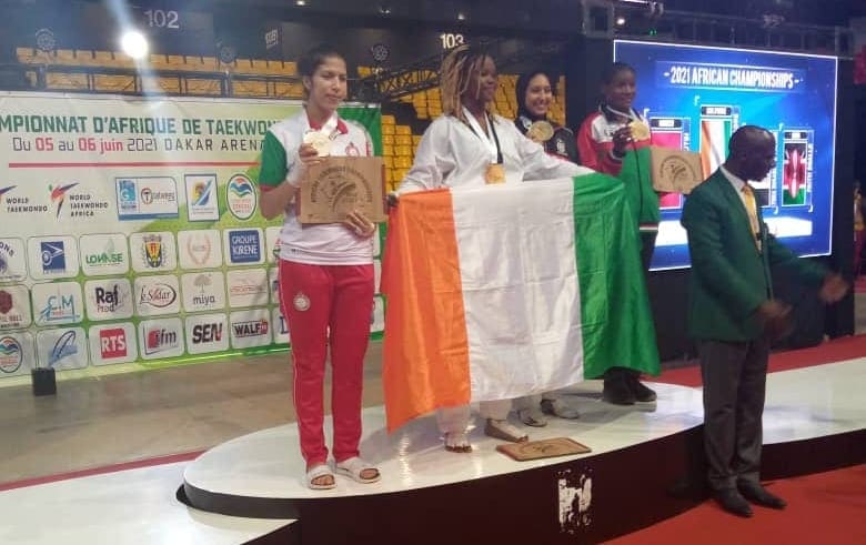 Taekwondo Champ. d’Afrique 2021: La Côte d’Ivoire finit 3e !