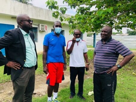 Sport : Reprise Des Entrainements Du Spécial Olympics Cote D’ivoire : ERIC MONNET visite les infrastructures sportives