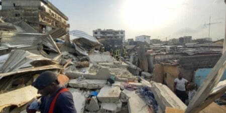 Effondrement d’un immeuble à Treichville : Au moins 7 morts et de nombreux blessés