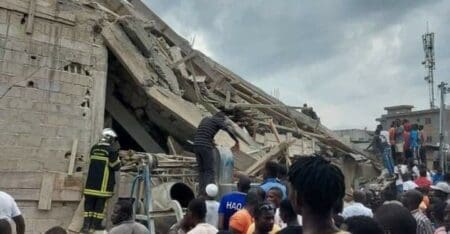 Écroulement d’immeubles : Six personnes interpellées