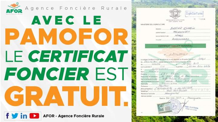 Foncier Rural : Au coeur du PAMOFOR