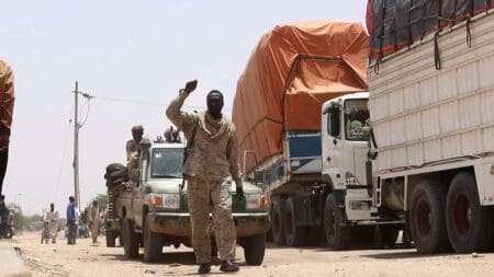 Les forces de soutien rapide sécurisent l'arrivée des camions à Nyala