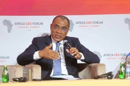 𝐀𝐟𝐫𝐢𝐜𝐚 𝐂𝐄𝐎 𝐅𝐨𝐫𝐮𝐦 𝟐𝟎𝟐𝟑 / 𝐏𝐚𝐫𝐭𝐢𝐜𝐢𝐩𝐚𝐧𝐭 à 𝐮𝐧 𝐩𝐚𝐧𝐞𝐥 𝐝𝐞 𝐡𝐚𝐮𝐭 𝐧𝐢𝐯𝐞𝐚𝐮:𝐋𝐞 𝐌𝐢𝐧𝐢𝐬𝐭𝐫𝐞 𝐀𝐝𝐚𝐦𝐚 𝐂𝐨𝐮𝐥𝐢𝐛𝐚𝐥𝐲 𝐩𝐫é𝐬𝐞𝐧𝐭𝐞 𝐥𝐞𝐬 𝐚𝐭𝐨𝐮𝐭𝐬 𝐝’𝐮𝐧𝐞 é𝐜𝐨𝐧𝐨𝐦𝐢𝐞 𝐢𝐯𝐨𝐢𝐫𝐢𝐞𝐧𝐧𝐞 𝐞𝐧 𝐩𝐥𝐞𝐢𝐧 𝐞𝐬𝐬𝐨𝐫 𝐚𝐮𝐱 𝐢𝐧𝐯𝐞𝐬𝐭𝐢𝐬𝐬𝐞𝐮𝐫s