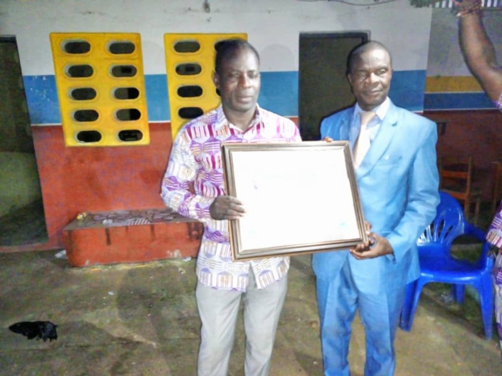 Distinction-Promotion de la jeunesse(Bonoua)- Frédéric Sangah honoré par l’OPAJEF