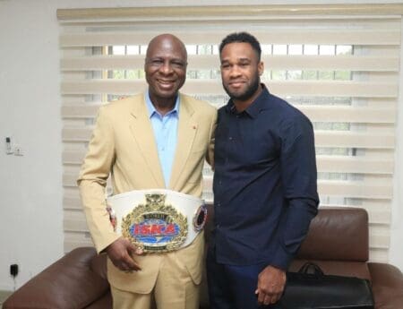 Kickboxing-Poids Lourds: Le Ministre BAMBA félicite l’Ivoirien, champion du monde