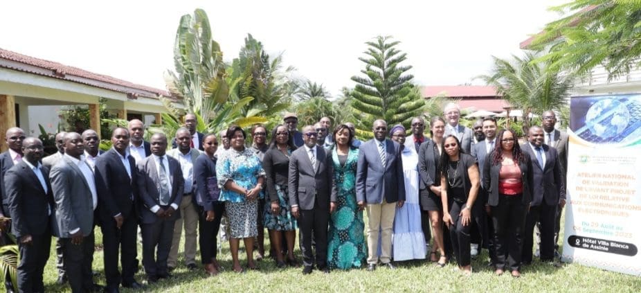 ÉCONOMIE NUMÉRIQUE : UN ATELIER SUR L’AVANT-PROJET DE LOI RELATIVE AUX COMMUNICATIONS ÉLECTRONIQUES OUVERT À ASSINIE