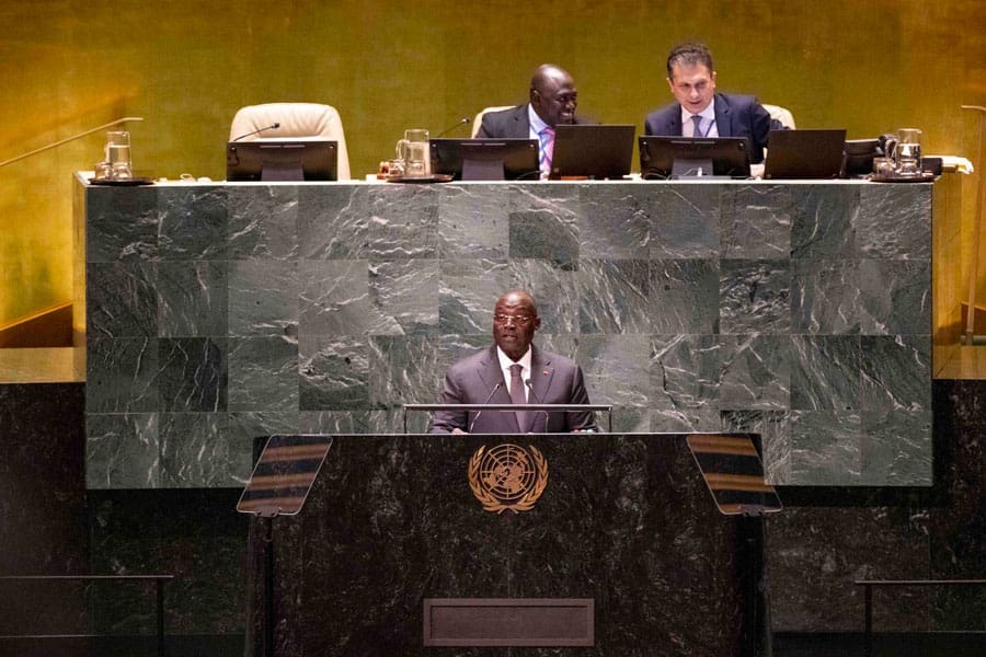 Déclaration du Vice-Président de la République, M. Tiémoko Meyliet KONE, à la plénière du Débat général de la 78è Session de l’Assemblée générale de l’ONU