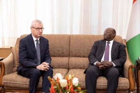 Le Vice-Président De La République A Eu Un Entretien Avec L’Ambassadeur De La République Fédérale D’Allemagne En Côte D’Ivoire