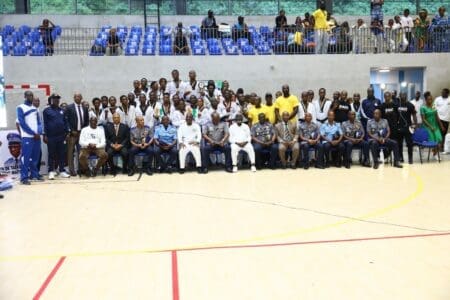 BEL HOMMAGE RENDU AU GRAND MAITRE FEU DIOMANDE MAMADOU DIT WALLACE AU CENTRE SPORTIF IVOIRO-CORÉEN