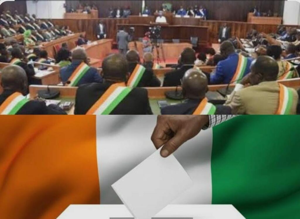 Législatives 2025 en Côte d’Ivoire : une journée de vote sous le signe de la participation citoyenne Électeurs ivoiriens votant lors des législatives 2025